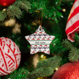 Great Dane Dog Breed Christmas Stars Keramisch Ornament