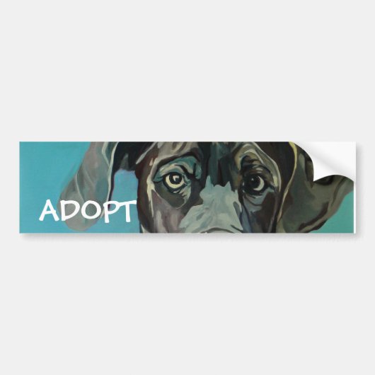 Great Dane Dog Bumpersticker (Voorkant)