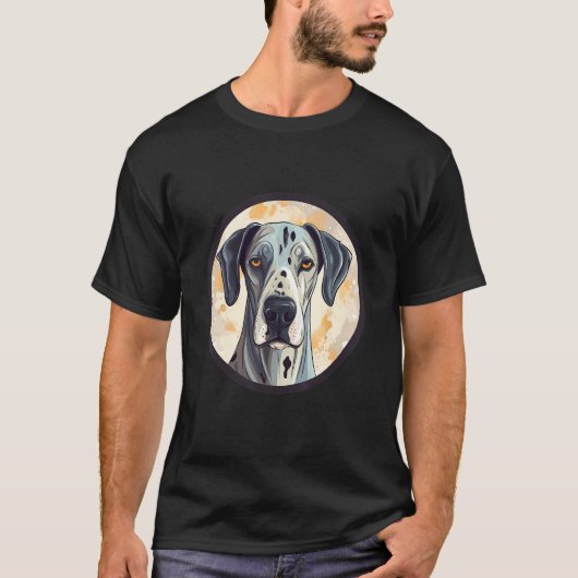 Great Dane Dog Cute Dog Breed Dog Motif T-shirt (Voorkant)