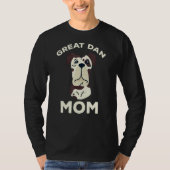 Great Dane Dog Eigenaar moeder Great Dane Dog Moth T-shirt (Voorkant)