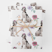 Great Dane Dog Fan, Mannen Women & Kinder, Hondenl Inpakpapier Vel (In situ)