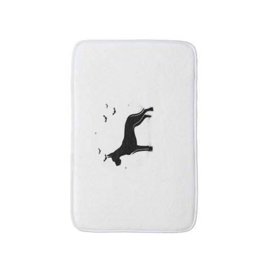 Great Dane Dog – Halloween Moon Silhouette Classic Badmat (Voorkant Verticaal)