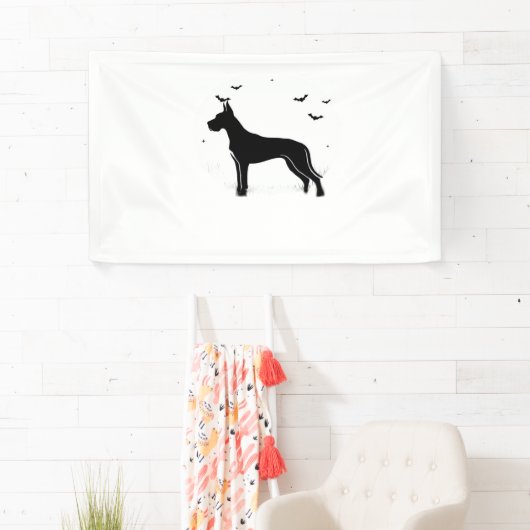 Great Dane Dog – Halloween Moon Silhouette Classic Spandoek (Insitu)