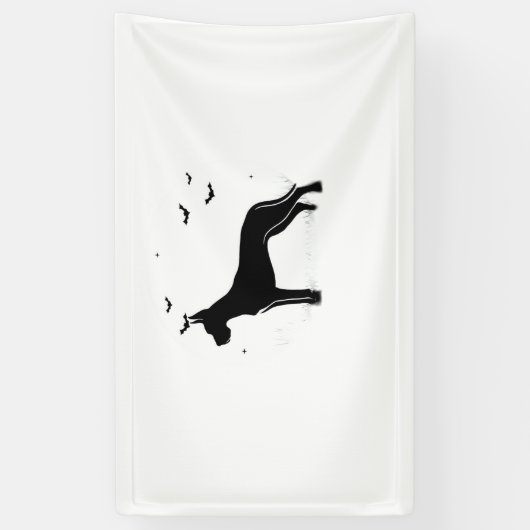 Great Dane Dog – Halloween Moon Silhouette Classic Spandoek (Verticaal)