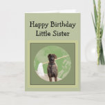 Great Dane Dog Humor Birthday Little Sister Fun Kaart<br><div class="desc">Great Dane Dog Humor for Birthday Zuster Fun</div>