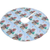 Great Dane Dog in het sneeuwbalhuis Kerstboom Rok (Gekanteld)