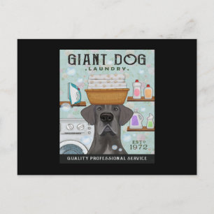 Great Dane Dog Laundry Company Aankondigingskaart