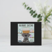 Great Dane Dog Laundry Company Aankondigingskaart (Staand voorkant)