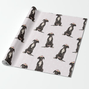 Great Dane Dog, Mannen Women & Kinder, honden Patt Cadeaupapier