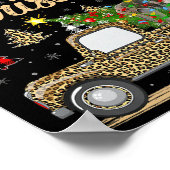 Great Dane Dog On Christmas Tree Leopard Truck Xma Poster (Hoek)