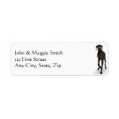 Great Dane Dog Pet Animal Etiket (Voorkant)