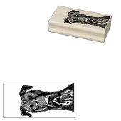 Great Dane Dog Rubber Stamp Rubberstempel (Gestempeld)