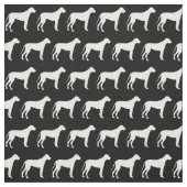 Great Dane Dog Silhouette Pet Stof (Swatch)