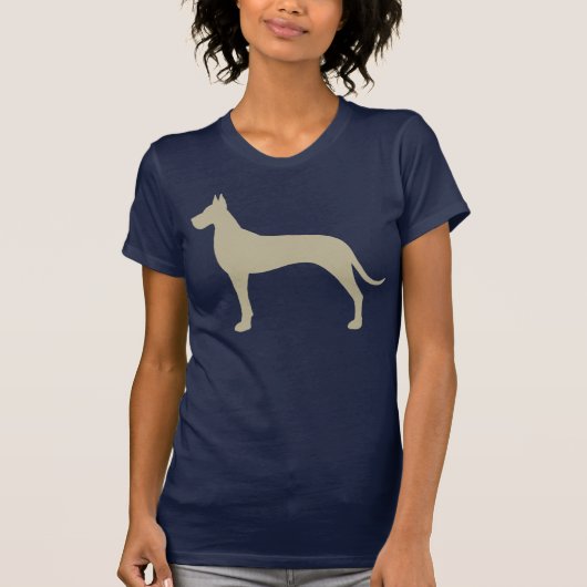 Great Dane Dog Silhouette T-shirt (Voorkant)