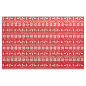 Great Dane Dog Silhouettes-kerstfeestdag Stof (Fat Quarter)