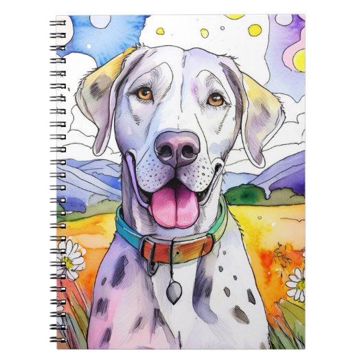Great Dane Dog Spiral Notitieboek (Voorkant)