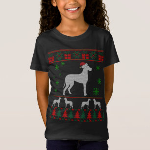 Great Dane Dog Ugly KerstSweater Gift voor honden T-shirt