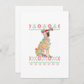 Great Dane Dog Ugly Sweater kerstpoppy Dog Lo Kaart (Voorkant / Achterkant)