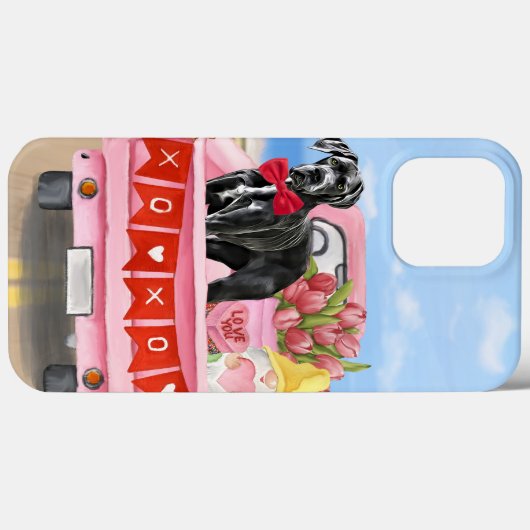 Great Dane Dog Valentijnsdag Truck Case-Mate iPhone Case (Achterkant (horizontaal))