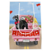 Great Dane Dog Valentijnsdag Truck Medium Cadeauzakje (Achterkant)