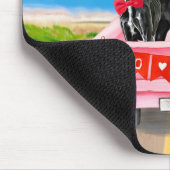 Great Dane Dog Valentijnsdag Truck Muismat (Hoek)