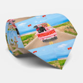 Great Dane Dog Valentijnsdag Truck Stropdas (Opgerold)