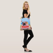 Great Dane Dog Valentijnsdag Truck Tote Bag (Op model)