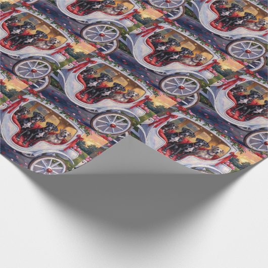 Great Dane Dog Valentine's Day Cadeaupapier (Hoek)