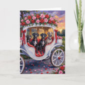 Great Dane Dog Valentine's Day Kaart (Voorkant)