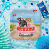 Great Dane Dog Valentine's Day Truck Papieren Bordje (Feest)