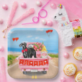 Great Dane Dog Valentine's Day Truck Papieren Bordje (Feest)