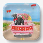 Great Dane Dog Valentine's Day Truck Papieren Bordje (Voorkant)