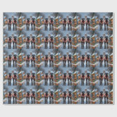 Great Dane Dogs Christmas Snow Holiday Cadeaupapier (Vlak)