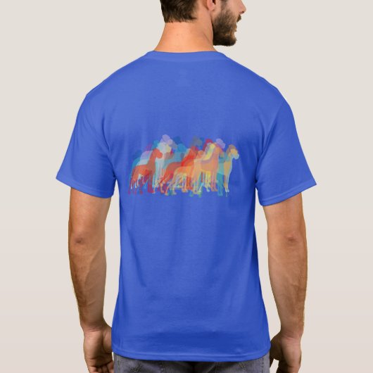Great Dane double print  T-shirt (Achterkant)