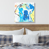 Great Dane drukwerk Canvas Afdruk (Insitu (Slaapkamer))