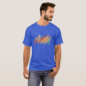 Great Dane dubbele print  T-shirt (Voorkant volledig)