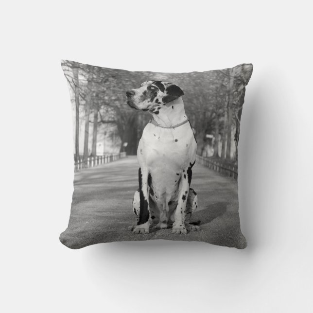 Great Dane Dubbelprint Kussens (Voorkant)