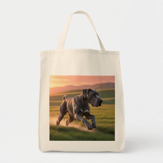 Great Dane Elegant Grocery Tote Bag (Voorkant)