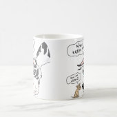 Great Dane en Chihuahua Harlequin Koffiemok (Center)