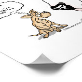 Great Dane en Chihuahua Harlequin Poster (Hoek)