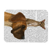 Great Dane en Chihuahua Magneet (Horizontaal)