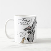 Great Dane en Chihuahua Merle Koffiemok (Links)