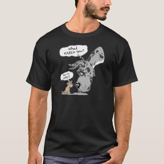 Great Dane en Chihuahua Merle T-shirt (Voorkant)