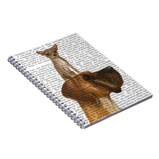 Great Dane en Chihuahua Notitieboek (Rechterzijde)