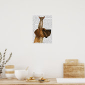 Great Dane en Chihuahua Poster (Keuken)