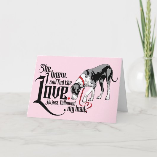 Great Dane en haar bewijs, liefde is er (Voorkant)
