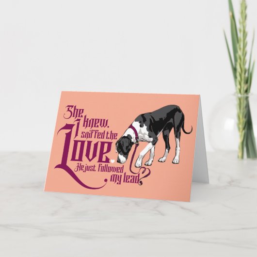 Great Dane en haar bewijs, liefde is er  (Voorkant)