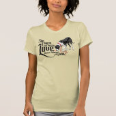 Great Dane en haar bewijs, liefde is er T-shirt (Voorkant)