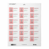 Great Dane-evenementlid voegt stationaire labels t (Full Sheet)