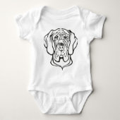 Great Dane Face Romper (Voorkant)